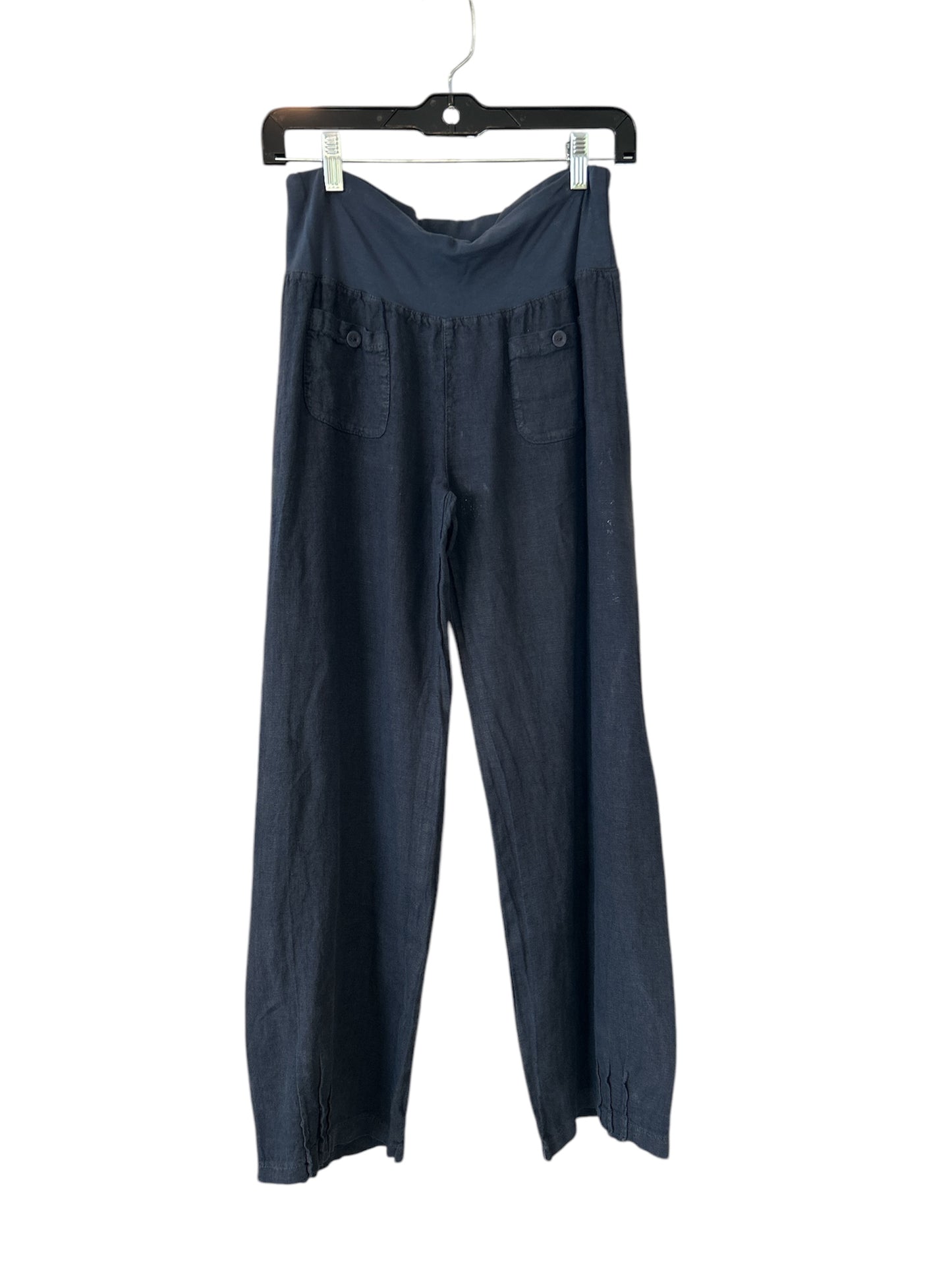 Splendid Iris | Linen Ankle Pant | Navy
