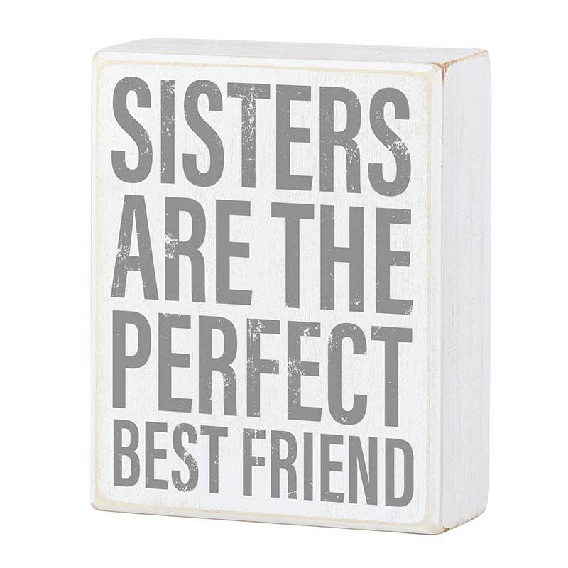 Faithworks | Box Sign - Sisters are