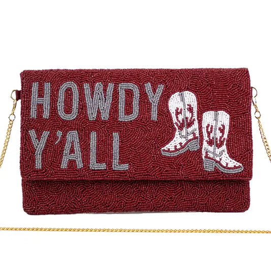 The Royal Standard | Howdy Y'all Beaded Clutch