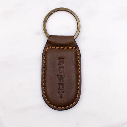 The Royal Standard | Howdy Leather Embossed Keychain