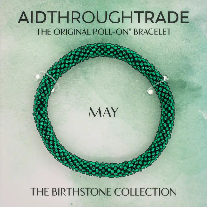 Aid Through Trade | Roll-On Birthstone Bracelet | Various