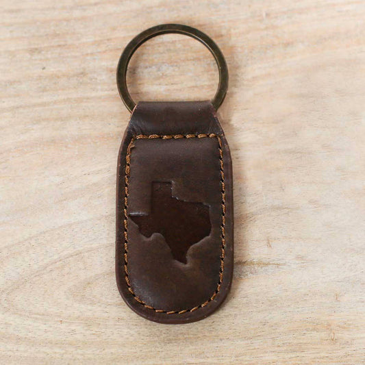 The Royal Standard | Texas Leather Embossed Keychain