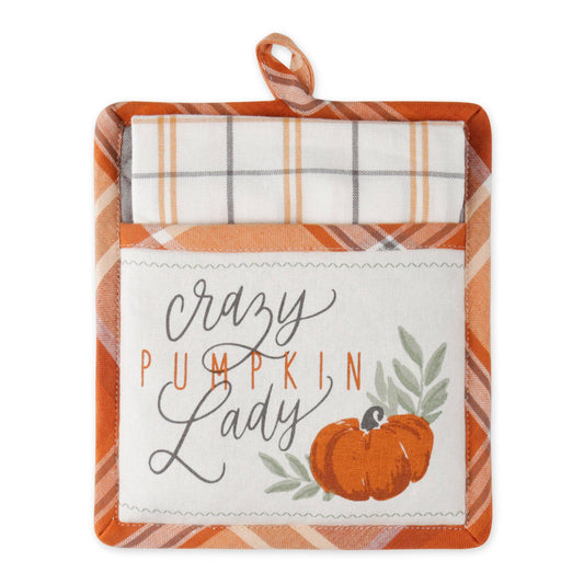 Design Imports | Pumpkin Lady Potholder Gift Set