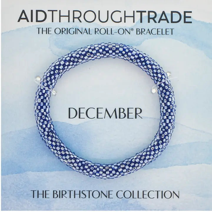 Aid Through Trade | Roll-On Birthstone Bracelet | Various