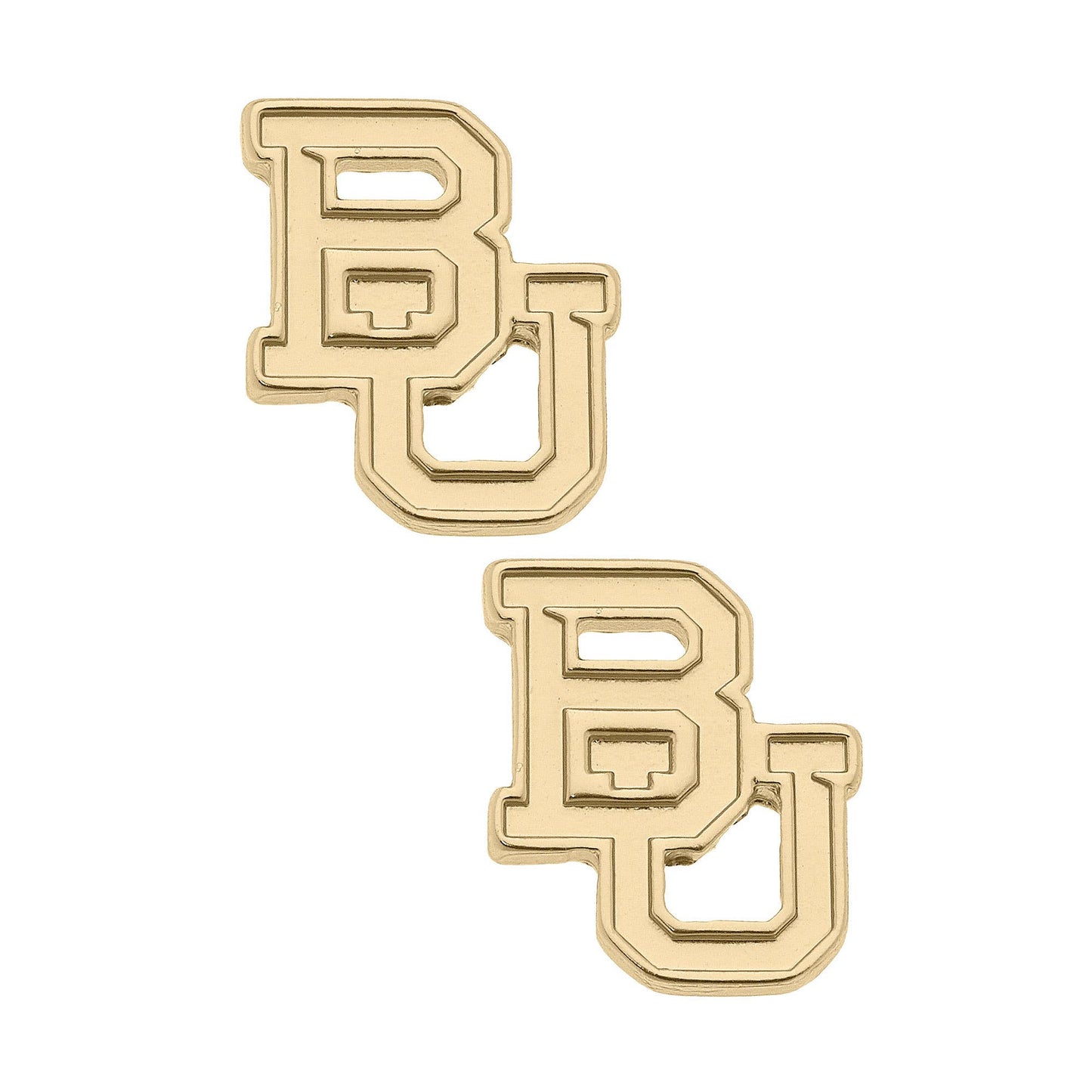 Canvas Style | Baylor Bears 24K Gold Plated Stud Earrings