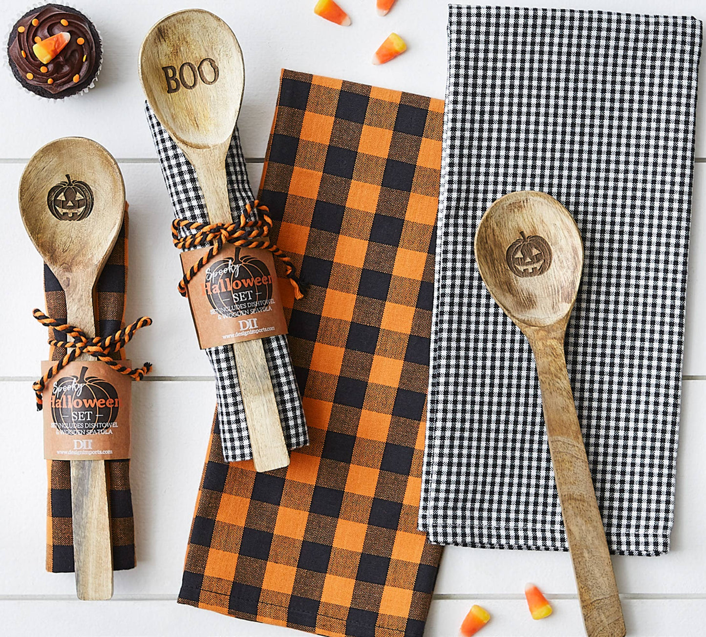 Design Imports | Halloween Dishtowel & Spoon Gift Set