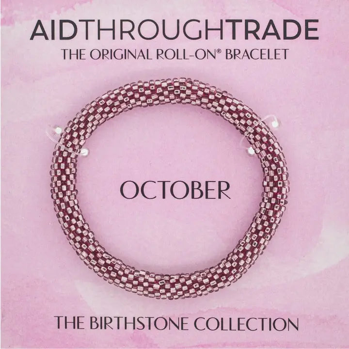 Aid Through Trade | Roll-On Birthstone Bracelet | Various