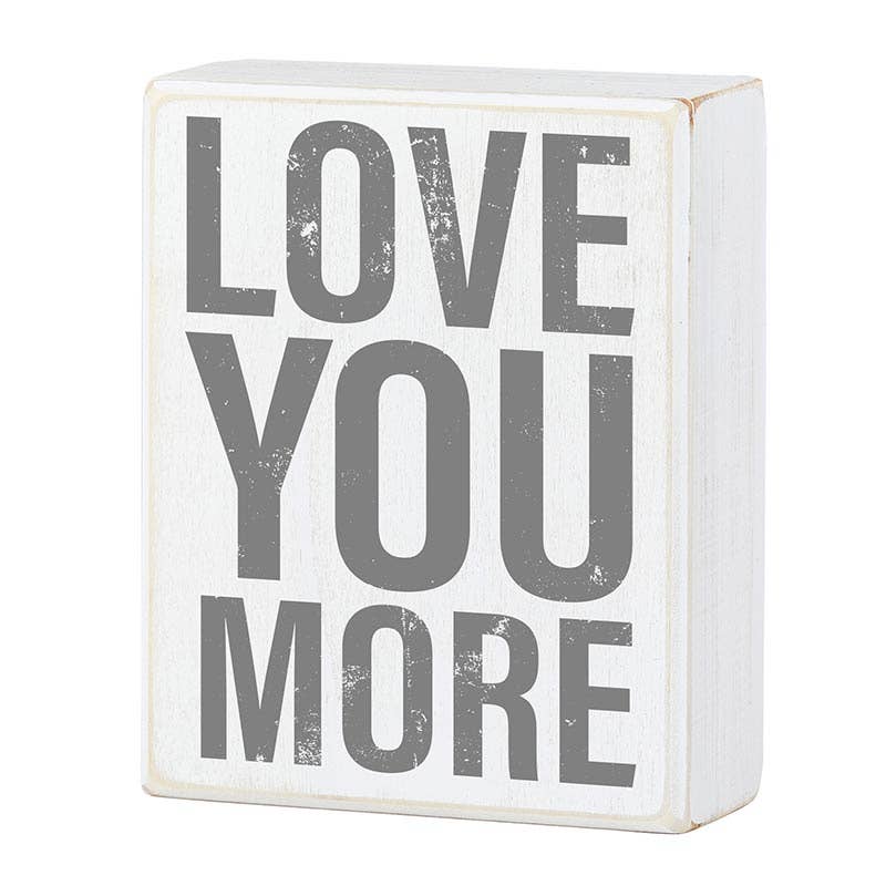 Faithworks | Box Sign - Love More