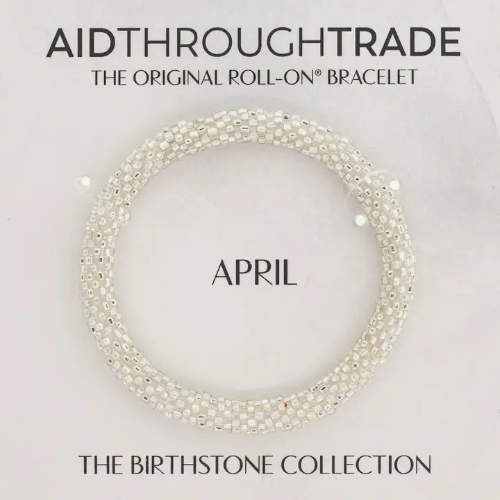 Aid Through Trade | Roll-On Birthstone Bracelet | Various