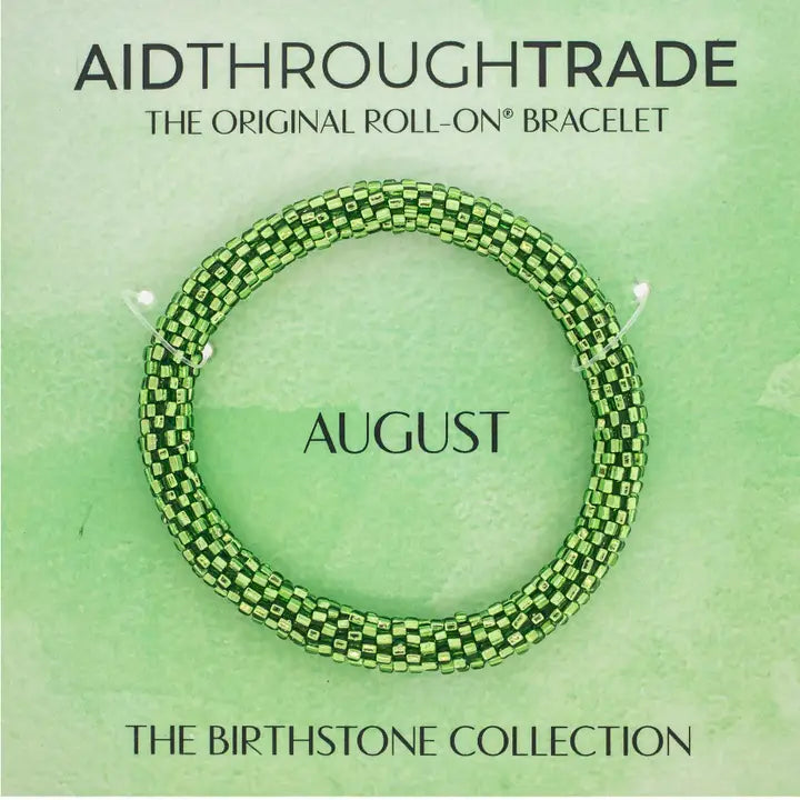 Aid Through Trade | Roll-On Birthstone Bracelet | Various