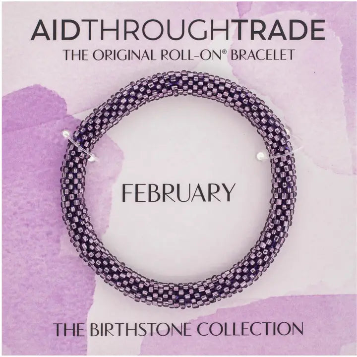 Aid Through Trade | Roll-On Birthstone Bracelet | Various