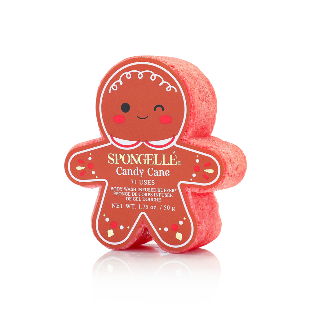 Spongelle | Candy Cane Gingerbread Holiday Buffer