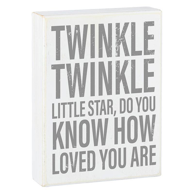 Faithworks | Box Sign - Twinkle Star