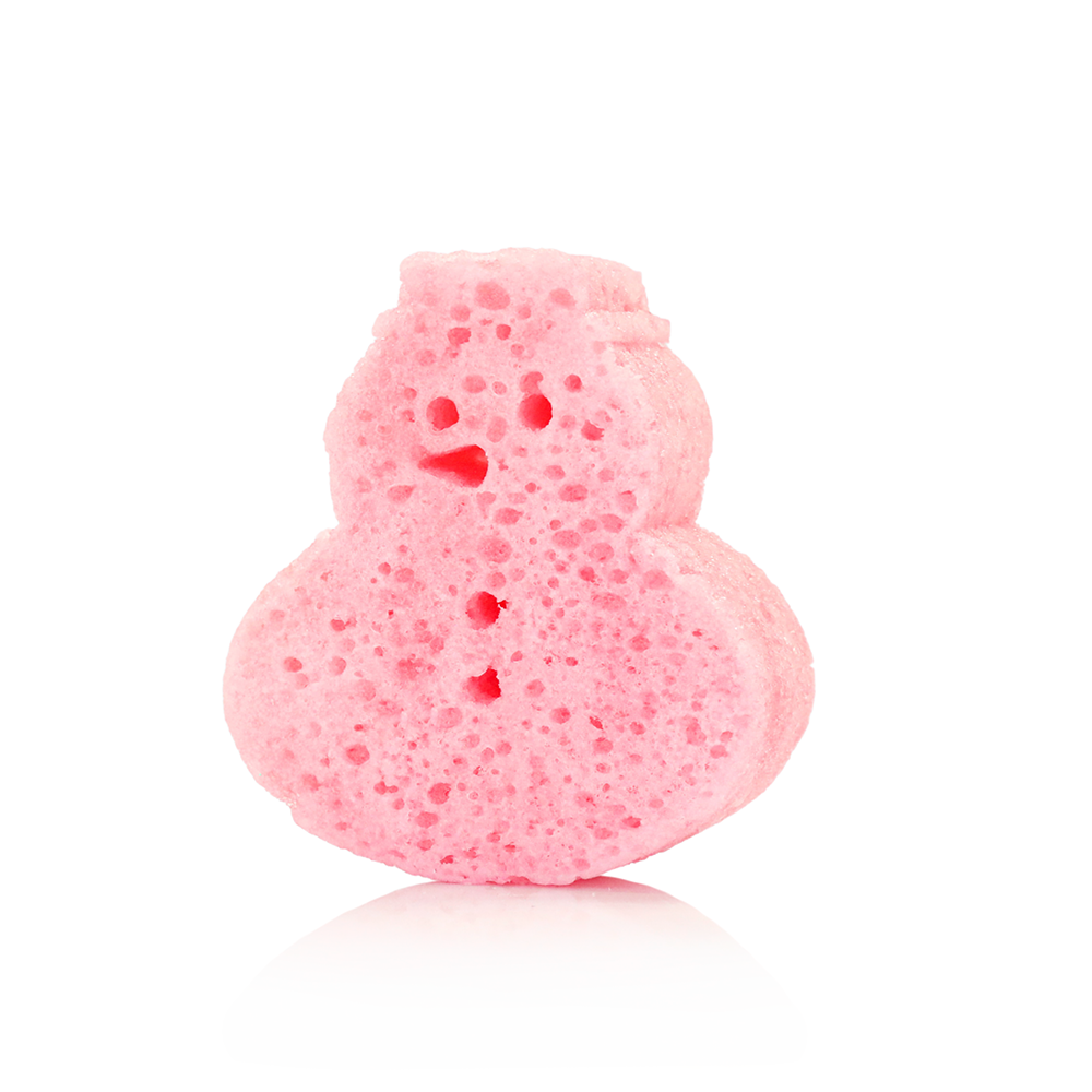 Spongelle | White Rose Snowman Holiday Buffer 