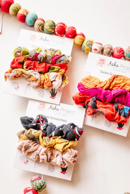 Asha Project | Saree Scrunchie Set