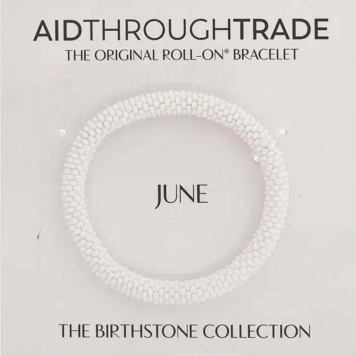 Aid Through Trade | Roll-On Birthstone Bracelet | Various