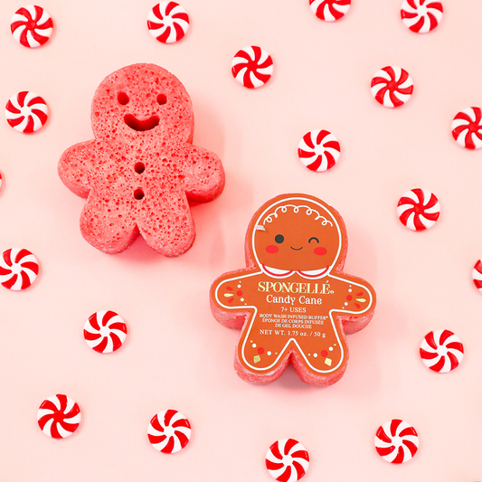 Spongelle | Candy Cane Gingerbread Holiday Buffer