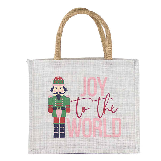 The Royal Standard | Joy to the World Nutcracker Gift Tote | 12x10x8