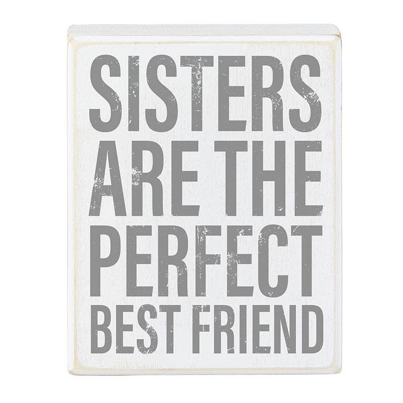 Faithworks | Box Sign - Sisters are