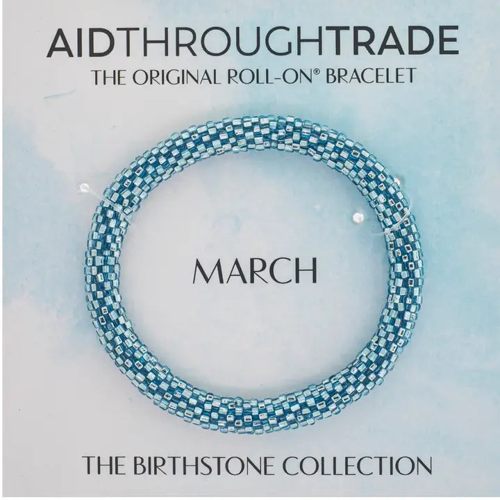 Aid Through Trade | Roll-On Birthstone Bracelet | Various