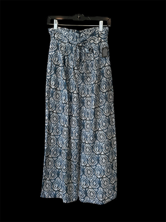 APNY | Crop Wide Leg Pant | Blue