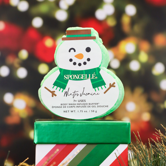 Spongelle | Winter Jasmine Snowman Holiday Buffer