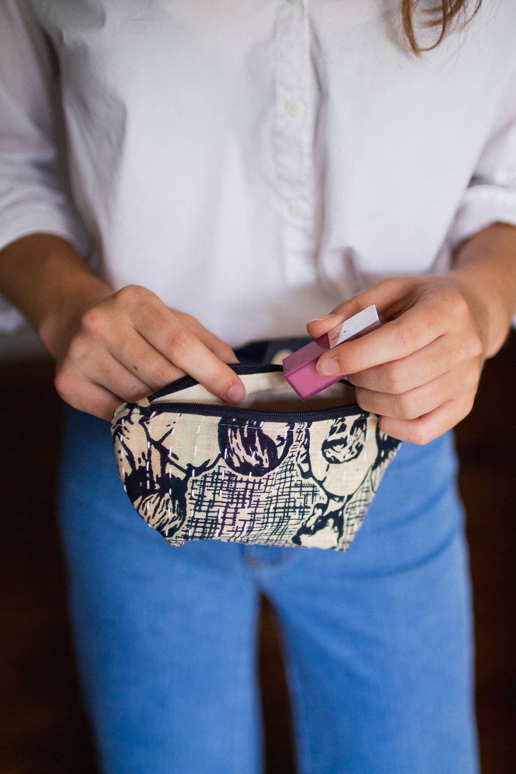 Asha Project | Kantha Cosmetic Bag - Small