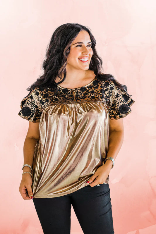 Layerz | Gold Dorit Top