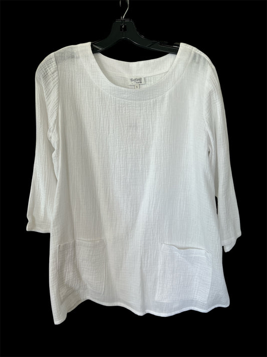 Toofan | Round Neck Tunic | White
