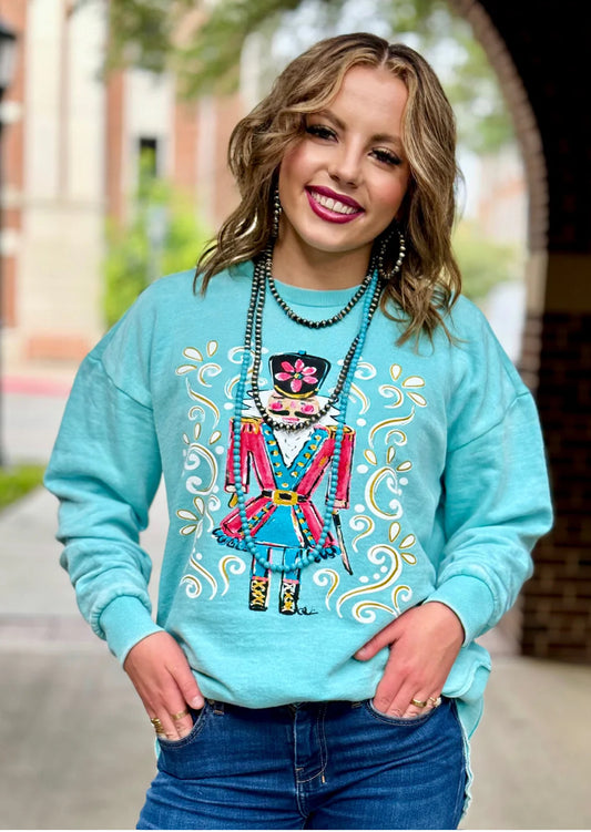 Texas True Threads | Nutcracker Poncho Sweatshirt