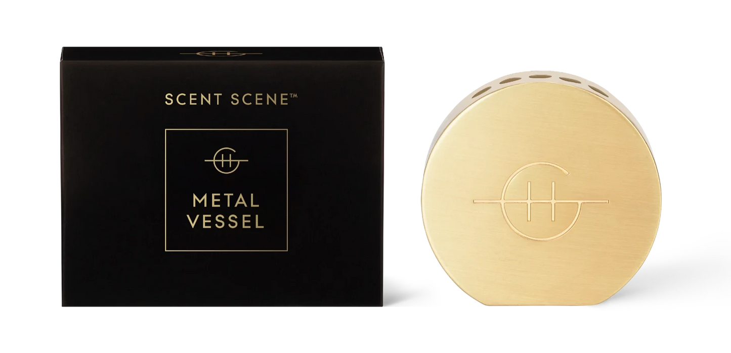 Glasshouse Fragrances | Scent Scene Metal Vessel | Gold