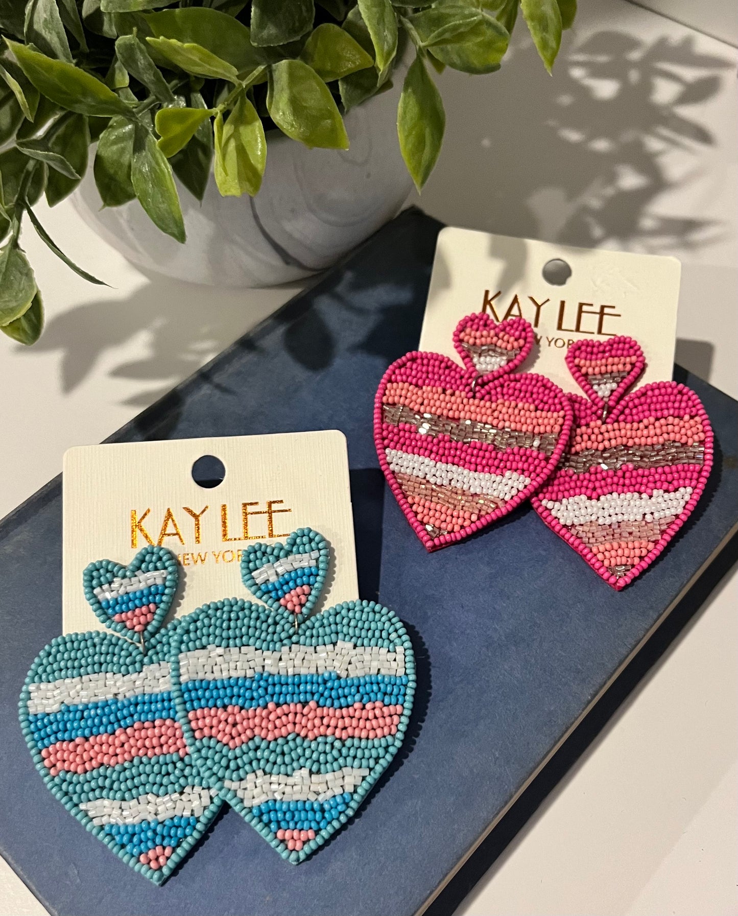 Kaylee | Beaded Heart Earrings | Various Colors