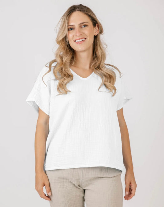 Shannon Passero | Connie Top | White | 5078