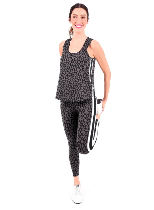 Emily McCarthy | Boxy Tank | Noir Cheetah | EMSPO23910T