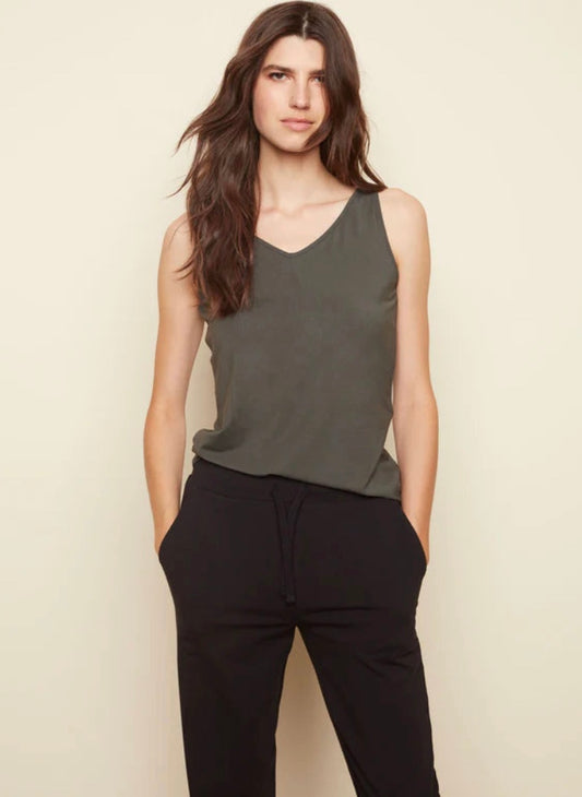 Charlie B | Reversible Bamboo Cami | Spruce | C1243