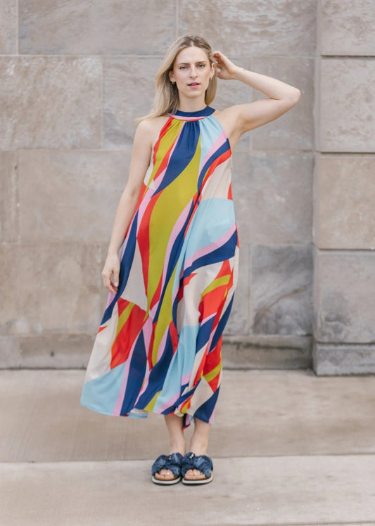 Shannon Passero | Latanya Dress | Wave Print | 1555