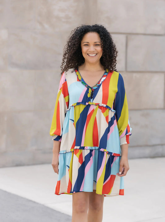 Shannon Passero | Valencia Dress | Wave Print | 1568