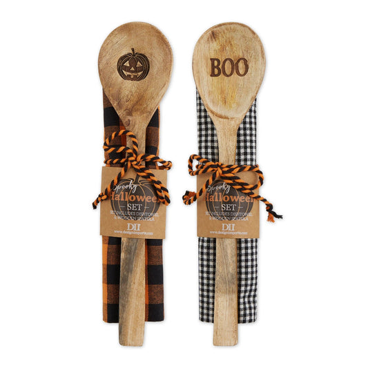 Design Imports | Halloween Dishtowel & Spoon Gift Set