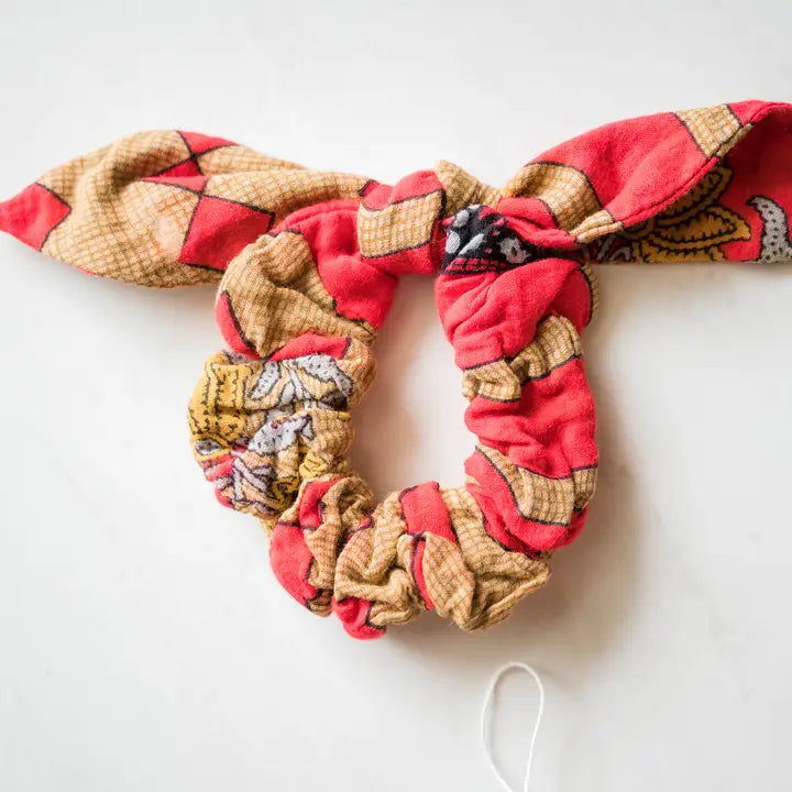 Asha Project | Saree Scrunchie with Bow