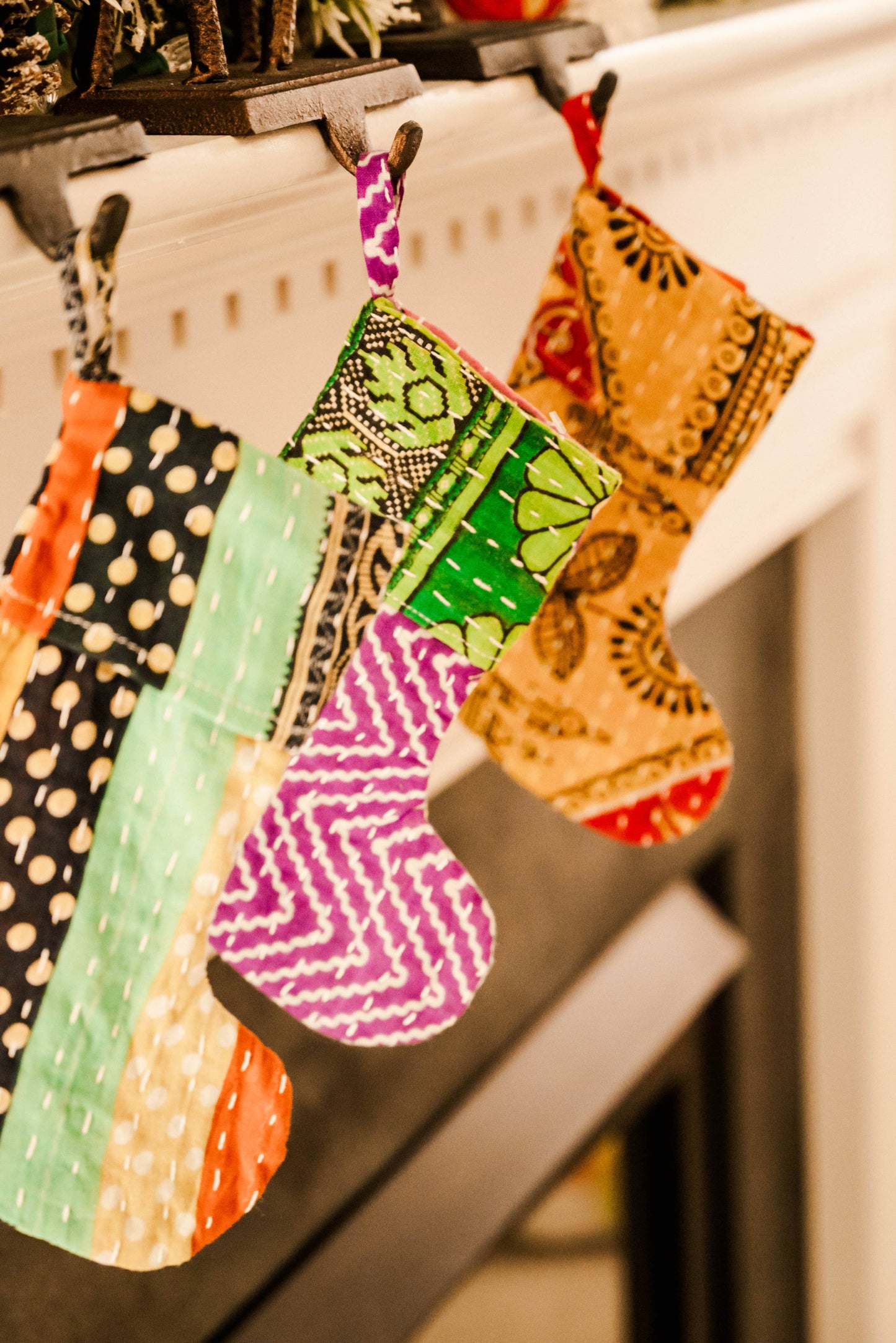 Asha Project | Mini Kantha Stocking