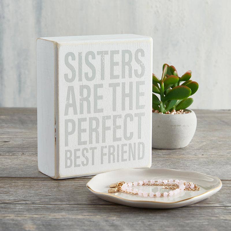 Faithworks | Box Sign - Sisters are