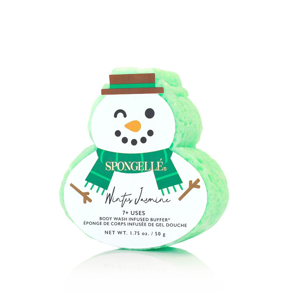 Spongelle | Winter Jasmine Snowman Holiday Buffer