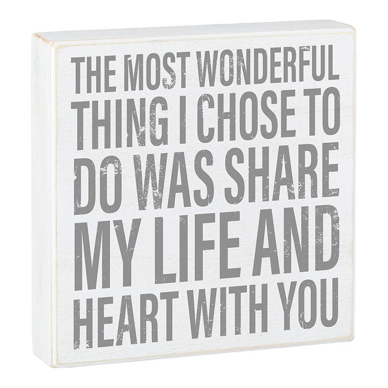 Faithworks | Box Sign - Wonderful