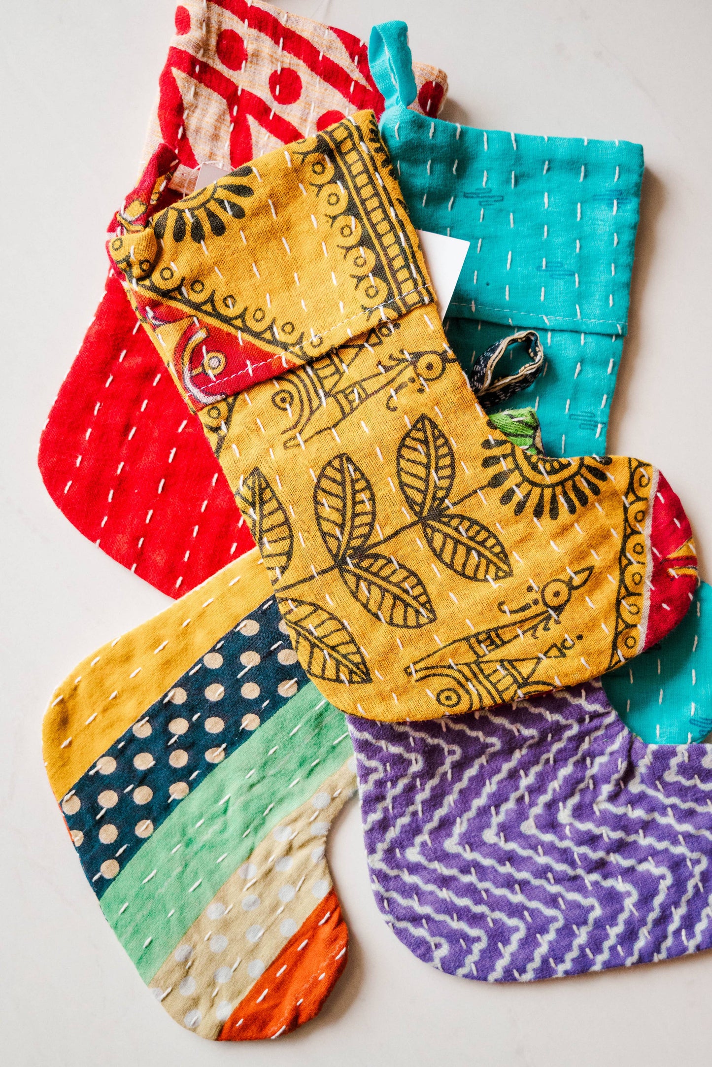 Asha Project | Mini Kantha Stocking