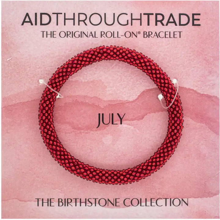 Aid Through Trade | Roll-On Birthstone Bracelet | Various