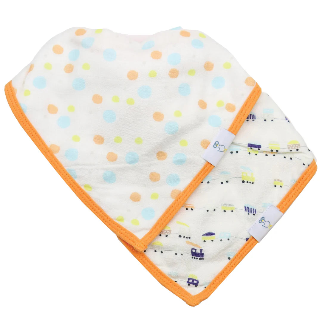 GooseWaddle | 2-pack Muslin and Terrycloth Bib Set | Various