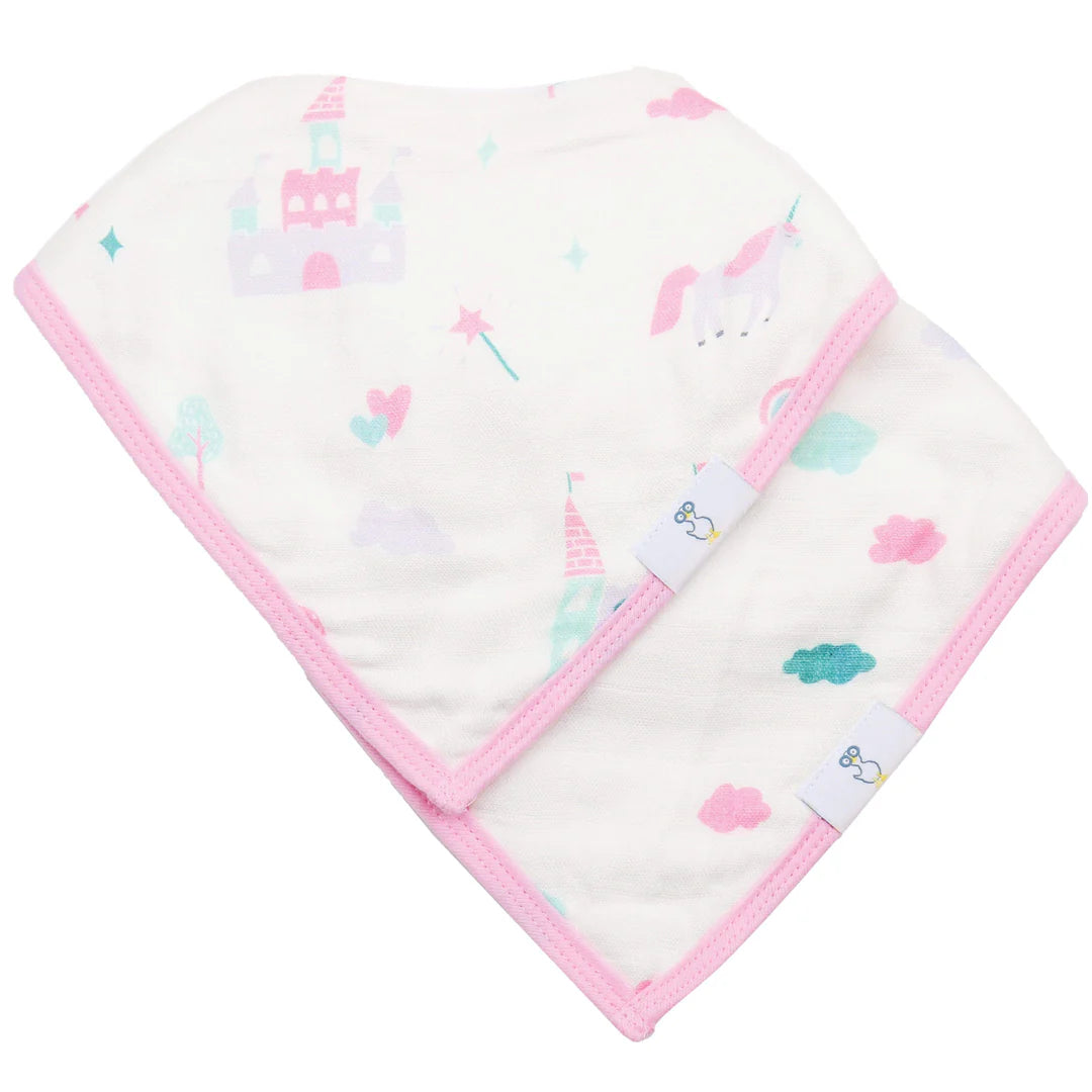 GooseWaddle | 2-pack Muslin and Terrycloth Bib Set | Various