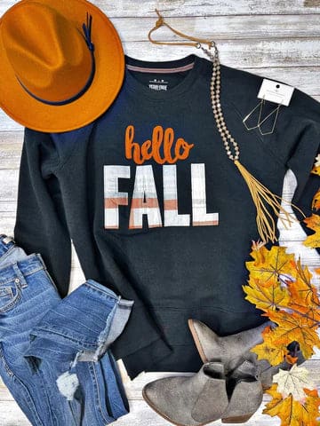 Texas True Threads | Hello Fall Press Box Sweatshirt