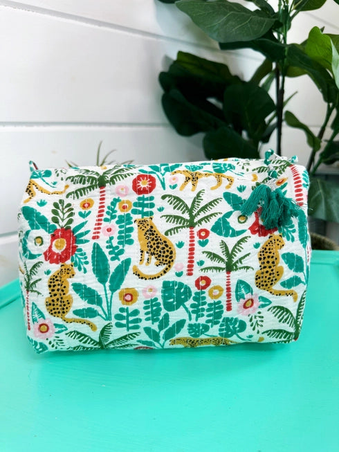 Folklore Couture | Jaguar Cosmetic Bag | Various Colors